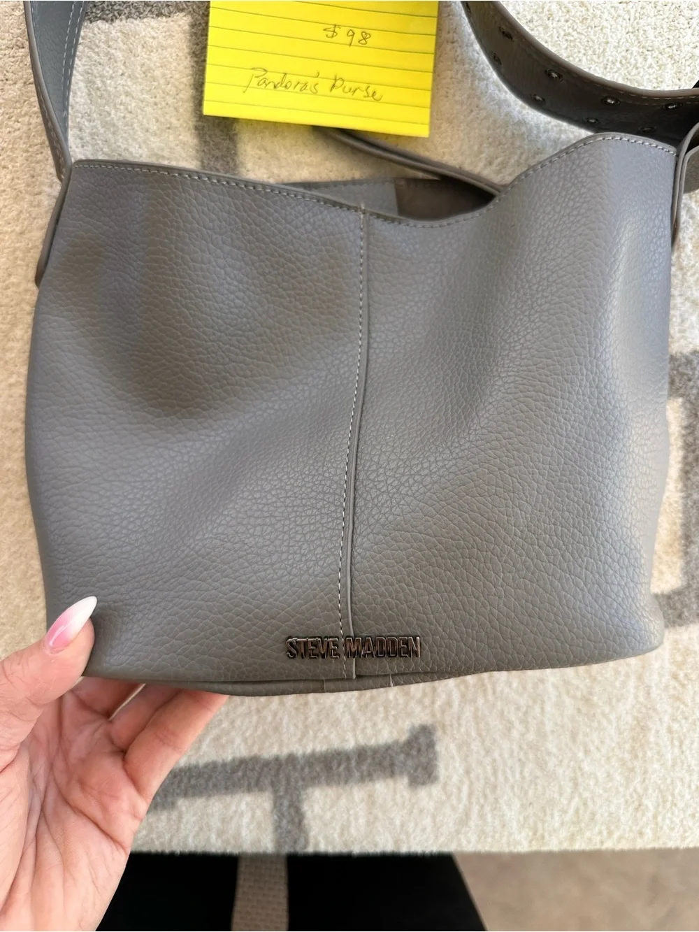 Gray Steve Madden bag